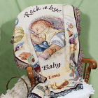 Embroidered Rock A Bye Baby Blanket
