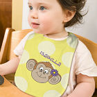 Personalized Monkey Baby Bib