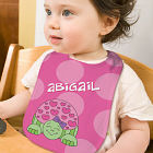 Custom Printed Turtle Baby Bibs