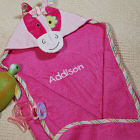 Embroidered Girl Pony Hooded Towel