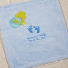 Embroidered Baby Blue Security Blankie