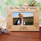 First Day of School Personalized Wooden Picture Frames
