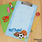Personalized Sports Fan Baseball Clipboards