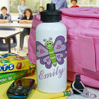 Personalized Butterfly Water Bottle U392720