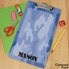 Personalized Camo Dry Erase Clipboard