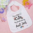 If You Think I am Cute - Flower  Bib