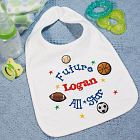 New Baby "Future All-Star" Personalized Baby Bib