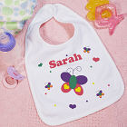 New Baby "Beautiful Butterfly" Personalized Baby Bib