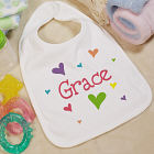 New Baby "She's All Heart" Personalized Bib