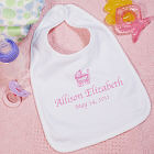 New Baby Girl Personalized Baby Carriage Baby Bib