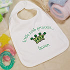 Little Irish Princess Personalized Baby Bib