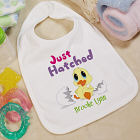 Personalized Easter Baby Bib - Just Hatched