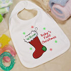 Baby's 1st Christmas Personalized Baby Bib
