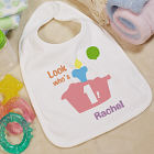 Look Who's Pastel Baby Bib