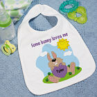 Some Bunny Loves Him Baby Bib