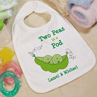 Two Peas In A Pod Baby Bib