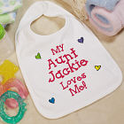 Who Loves Me Personalized Bib