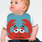 Personalized Crab Baby Bib
