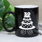 Personalized Birthday Cake Two-Tone Ceramic Mugs
