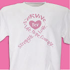 Survival Ribbon - Breast Cancer Awareness Personalized T-shirt