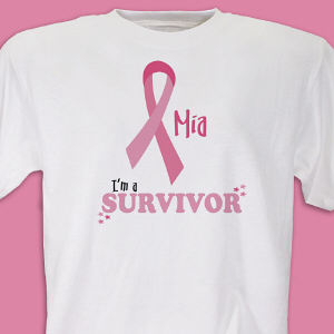 I'm A Survivor - Breast Cancer Awareness Personalized T-shirt