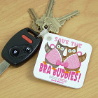 Save the Bra Buddies Breast Cancer Keychain 352340