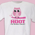 Give a Hoot Breast Cancer Awareness T-Shirt