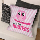 Save the Hooters Breast Cancer Awareness Throw Pillow 83024483
