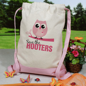 Save the Hooters Breast Cancer Awareness Backpack