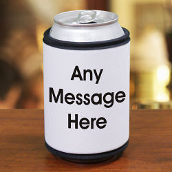 Block Message Can Wrap Koozie