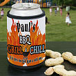 BBQ Grill & Chill Personalized Can Wrap Koozie 323629