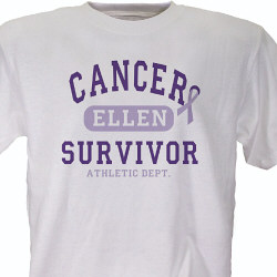 Cancer Suvivor Athletic Dept. - Cancer Awareness Personalized T-shirt