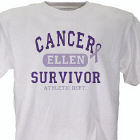 Cancer Suvivor Athletic Dept. - Cancer Awareness Personalized T-shirt 33152x