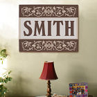 Personalized My Family Wall Canvas