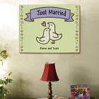 Just Married Personalized Wall Art 912221X