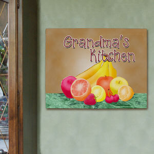 Personalized Kitchen Wall Canvas
