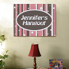 Personalized Girl's Hangout Wall Canvas 912927X