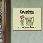 Personalized Love Grows Wall Canvas 913198X