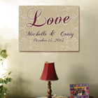 Personalized Love Wall Canvas