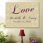 Personalized Love Wall Canvas