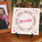 Personalized Girl Canvas Wall Art