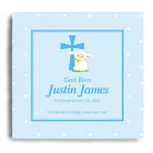 Personalized God Bless Christening Wall Canvas
