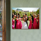 Picture Perfect Wedding Party Photo Canvas