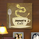 Personalized My Café Wall Canvas 9152864