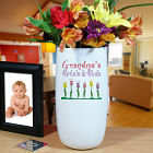 Personalized Ceramic Petals and Buds Vase U03518