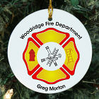 Fire Department Personalized Ceramic Ornament