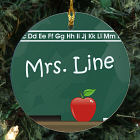 Chalkboard Personalized Ceramic Ornament