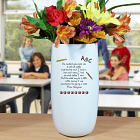 Personalized Teacher Ceramic Vase