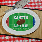 Football Party Zone Personalized Serving Platter U257817