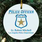 Personalized Police Officer Ceramic Ornament
